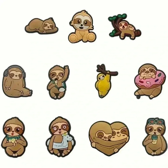 Cute Sloth Jibbitz Set - Picture 2 of 2